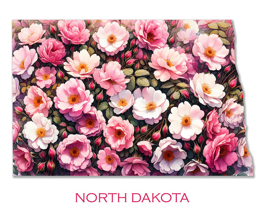 WanderFlowers-North Dakota: Prairie Rose